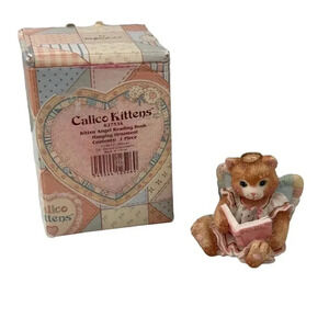 Calico Kittens Angel Figurine